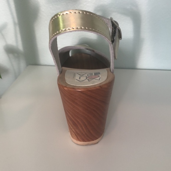 Gold Maguba Bologna Clogs - Picture 4 of 7